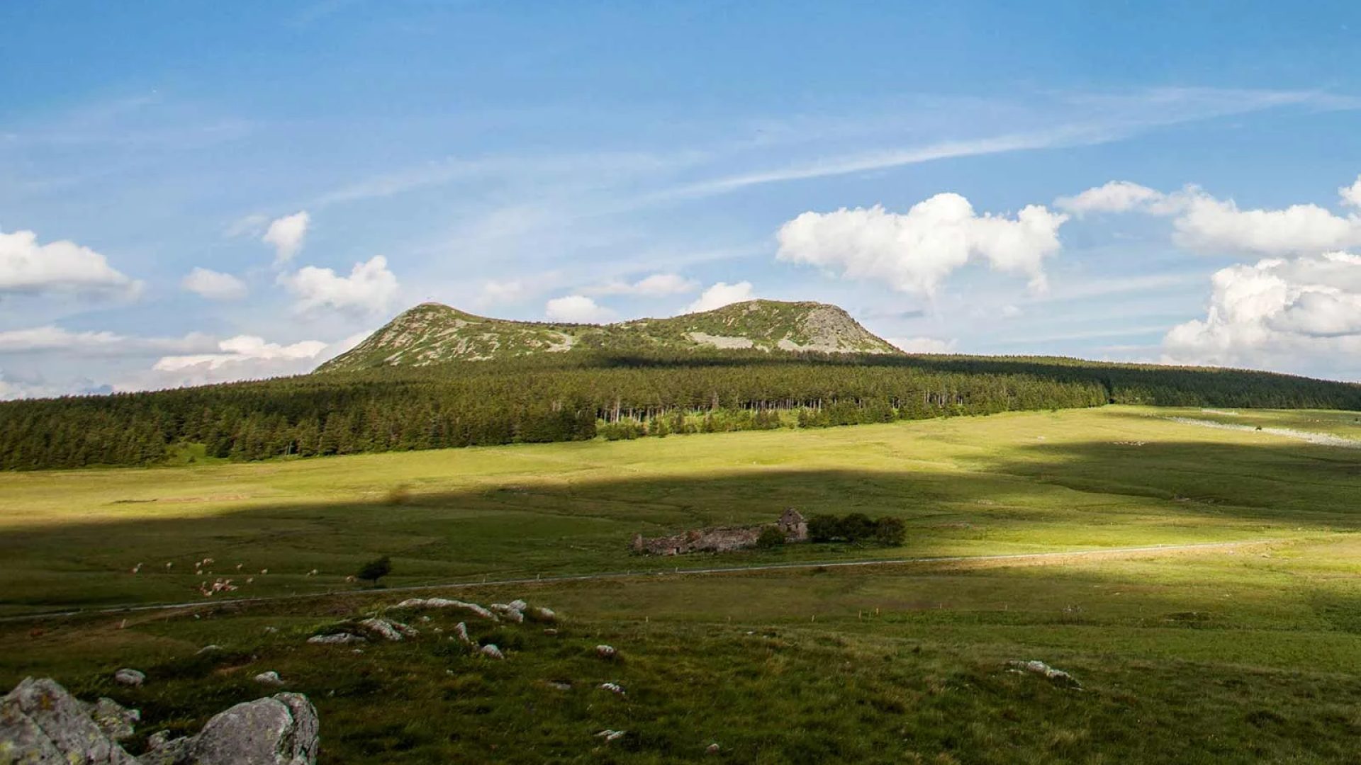 Le massif du Mézenc près du gîte