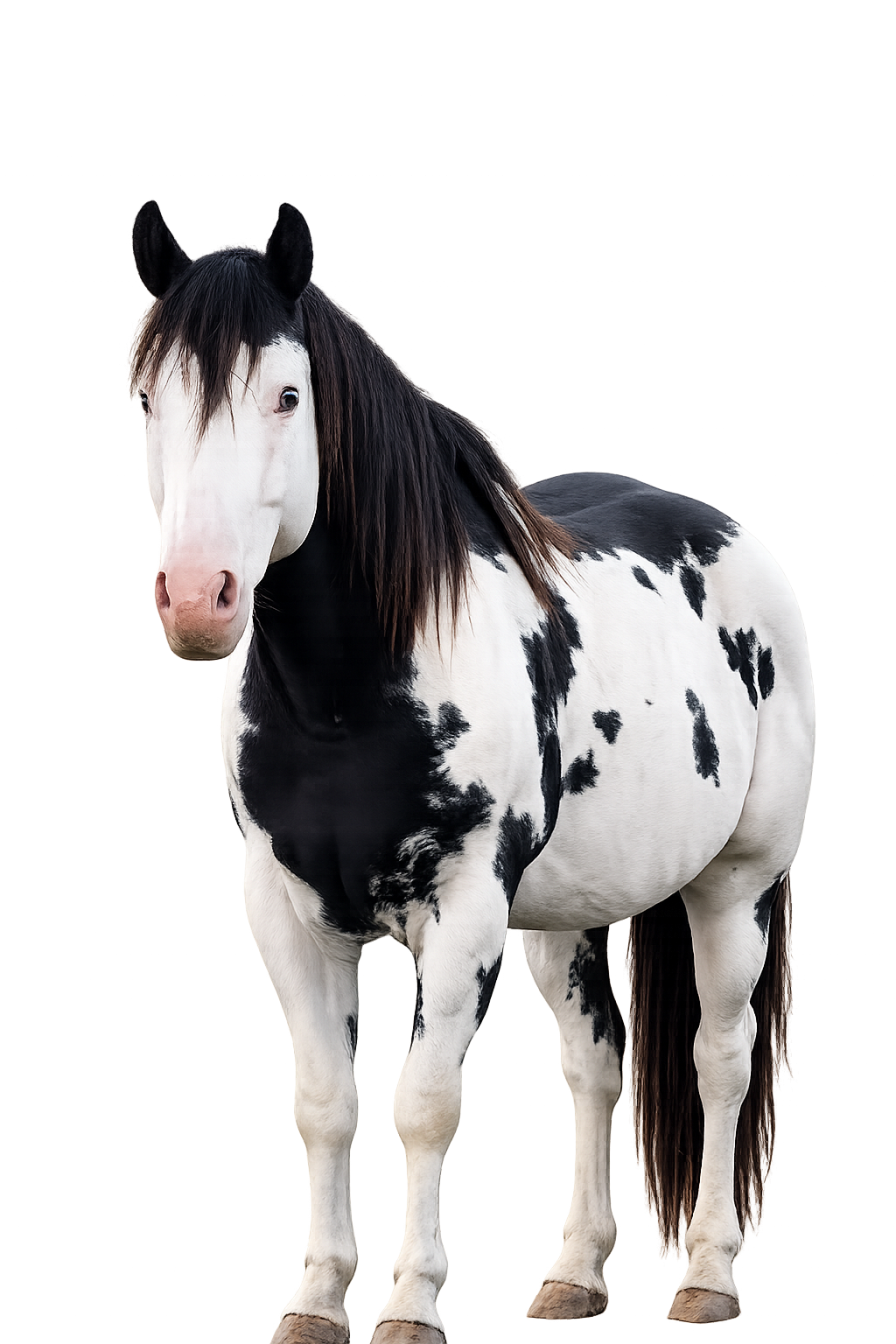 Un étalon Paint Horse
