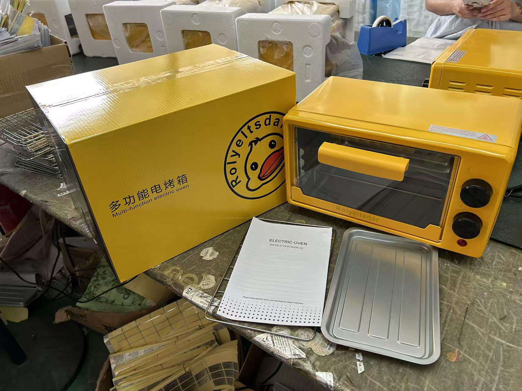 Mini 12L small yellow duck multifunctional electric oven for backing