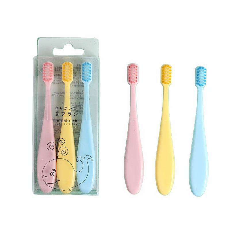 3-pack children's soft toothbrushes