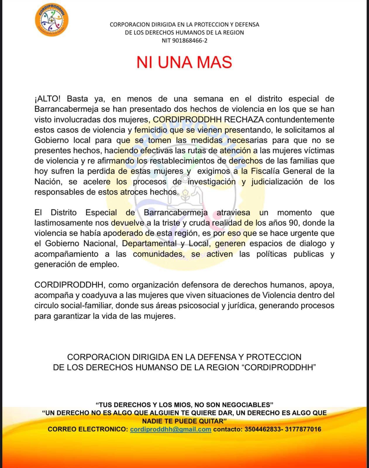 Ni una más