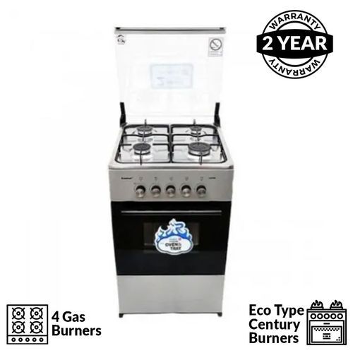 Scanfrost Automatic 4-Burner Gas Cooker C K-5400 NG - Silver