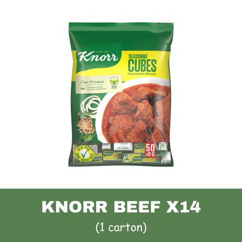 Knorr Seasoning Cubes Beef 50x8g x 14 (carton