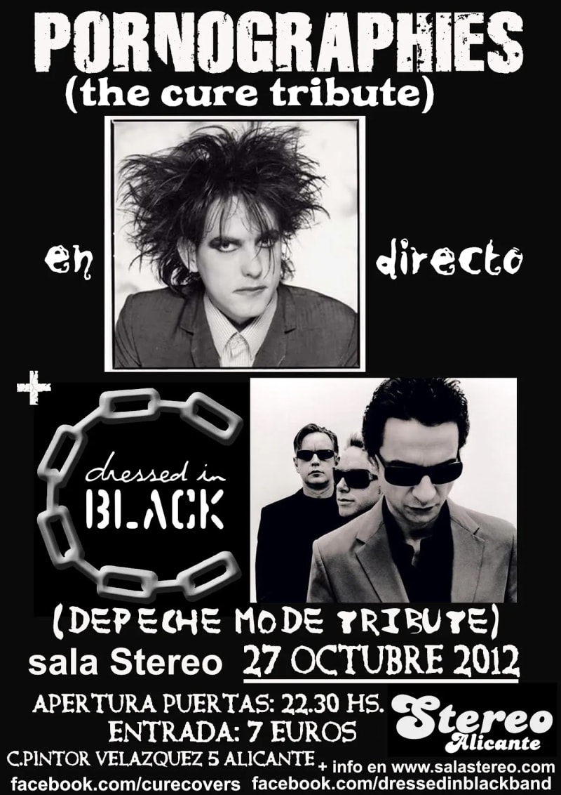 Pornographies + Dressed In Black — Sala Stereo