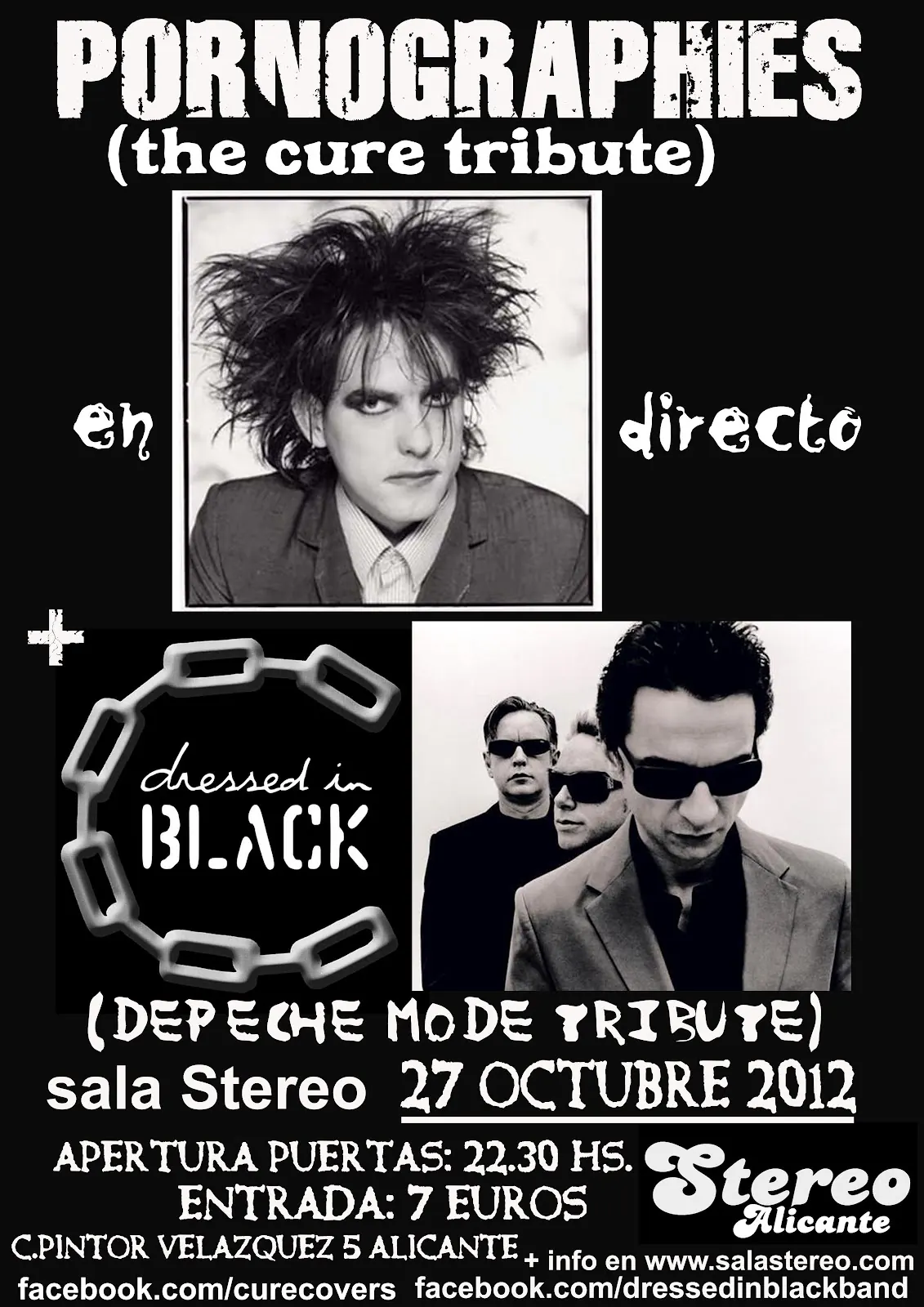 Pornographies + Dressed In Black — Sala Stereo
