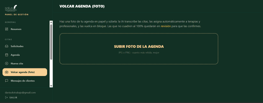 Digitalización de agenda y fichas e paciente