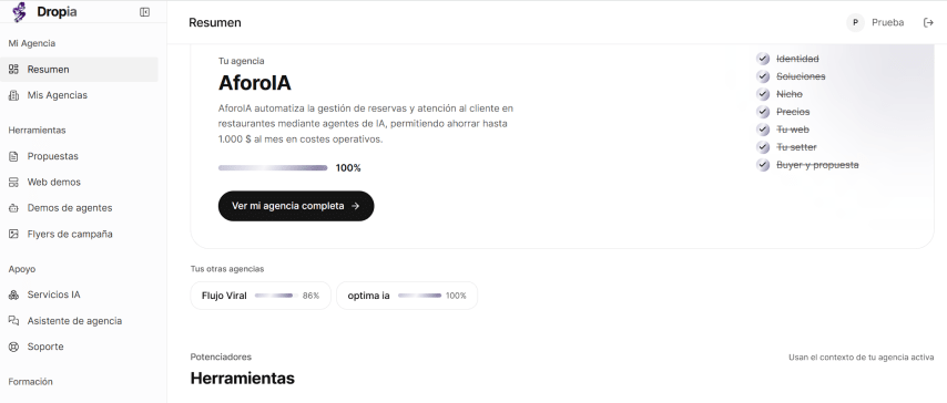 Constructor de agencias