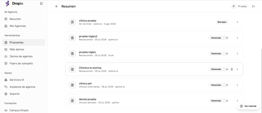 Generador de propuestas con ia multi idioma