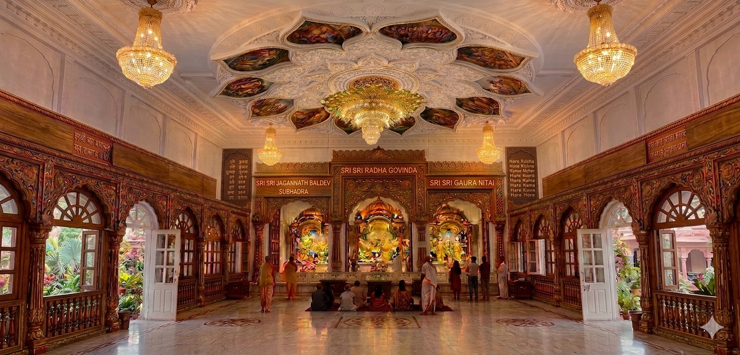 ISKCON devotional atmosphere