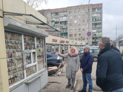 В Подольске состоялось очередное выездное совещание по вопросам содержания территорий у торговых объектов