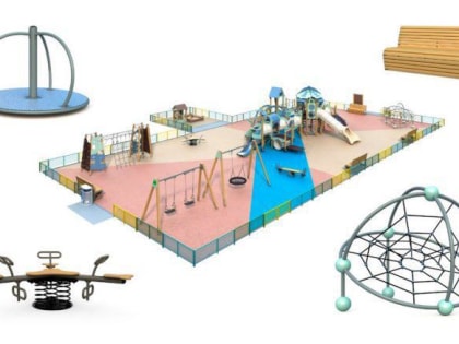 В г.о. Подольск приступили к строительству двух детских площадок по программе губернатора