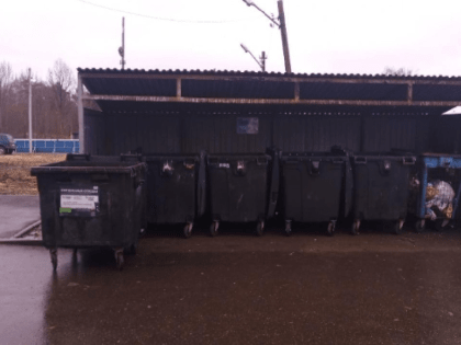 В селе Саввинская Слобода преобразилась мусорная площадка