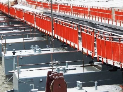 Митяевский наплавной мост в Коломне закрыли для движения транспорта