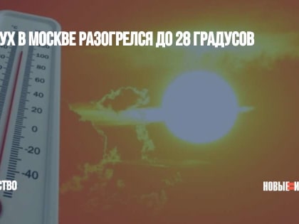 Воздух в Москве разогрелся до 28 градусов