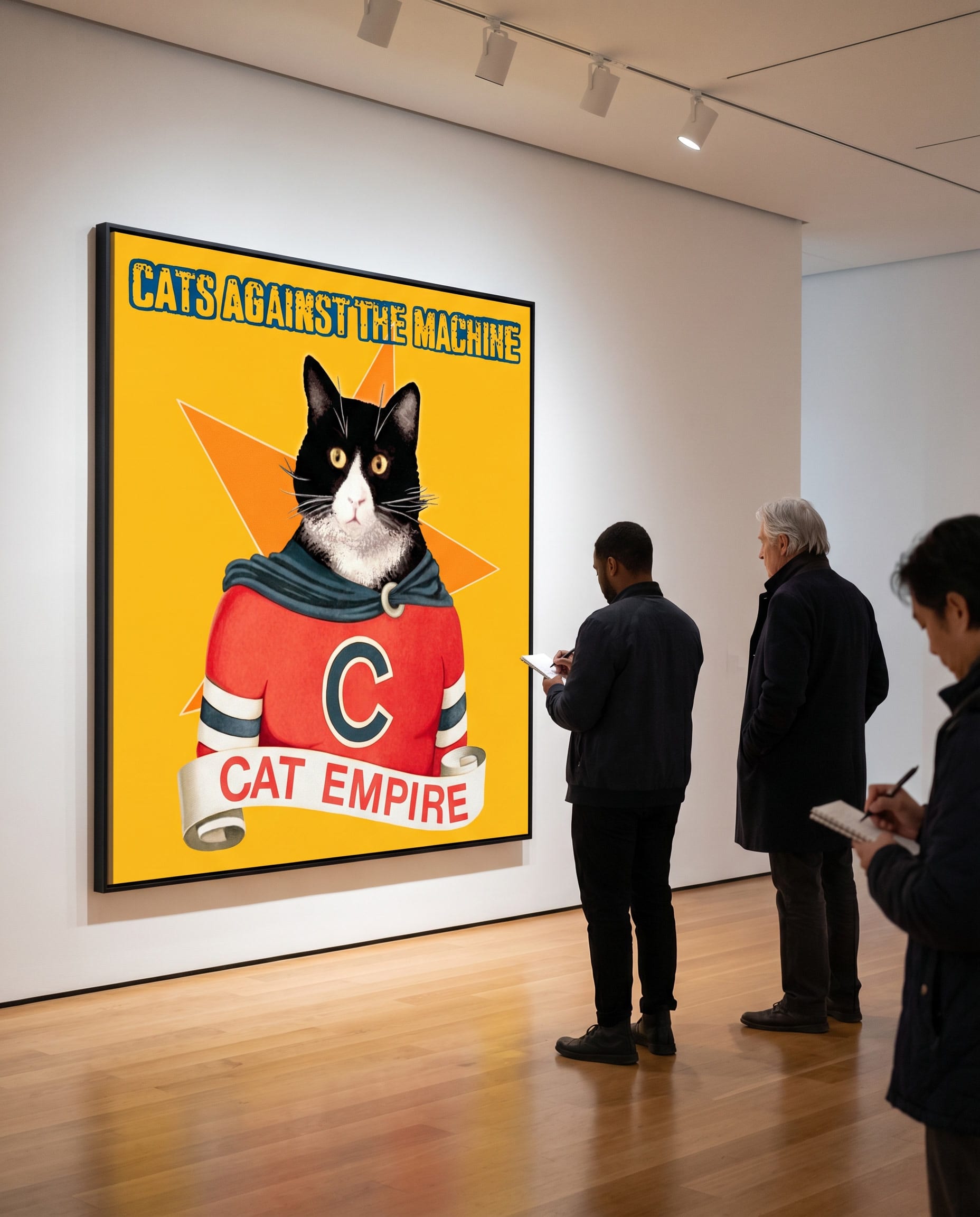 Cats Against The Machine — exhibited as fine art