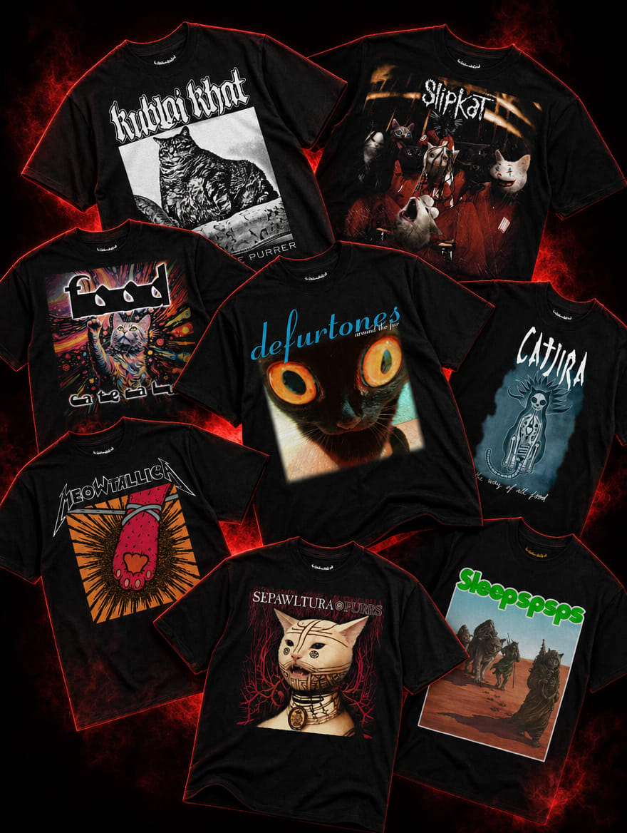 Cats and Metal merch