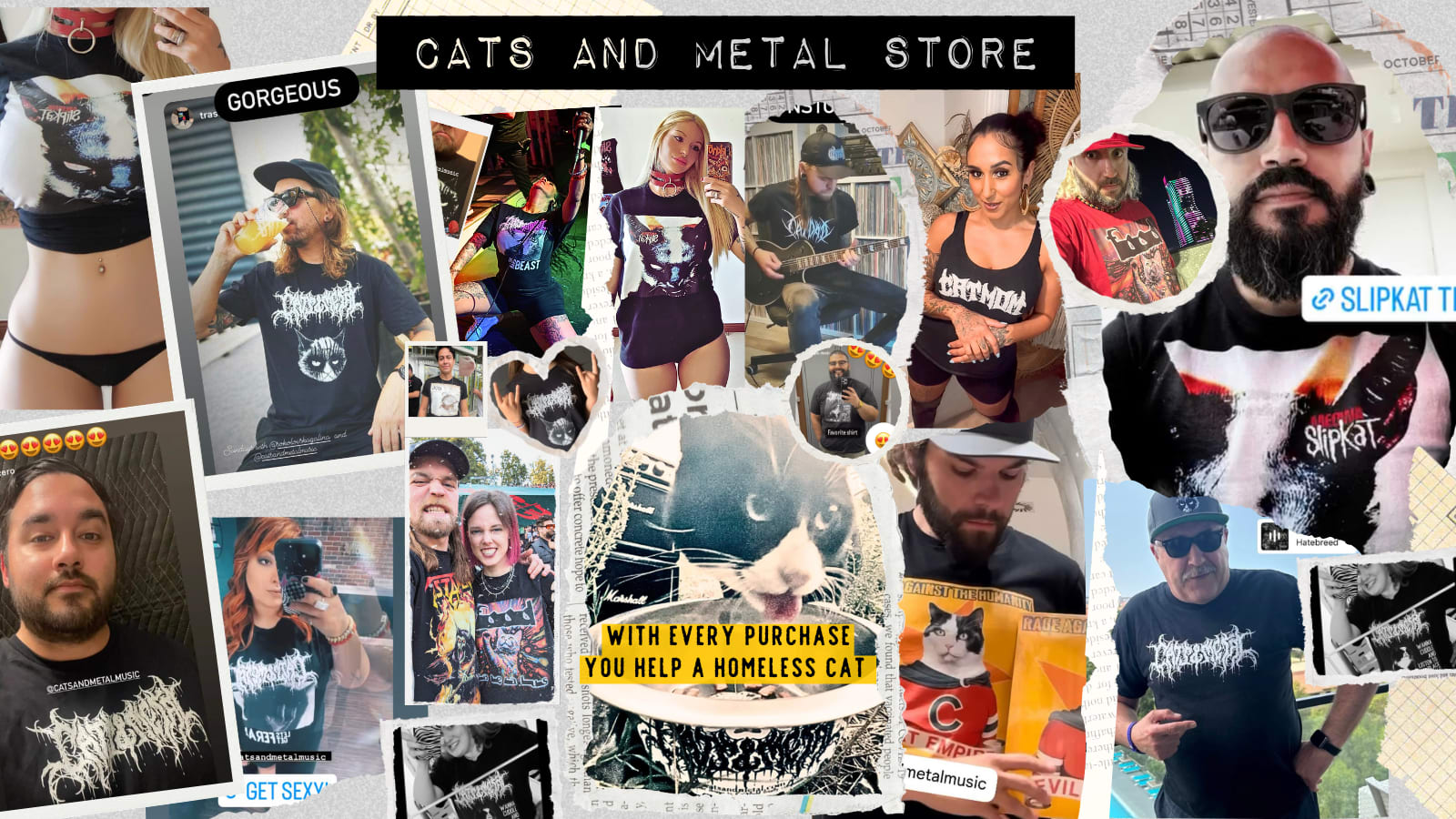 Cats and Metal store banner