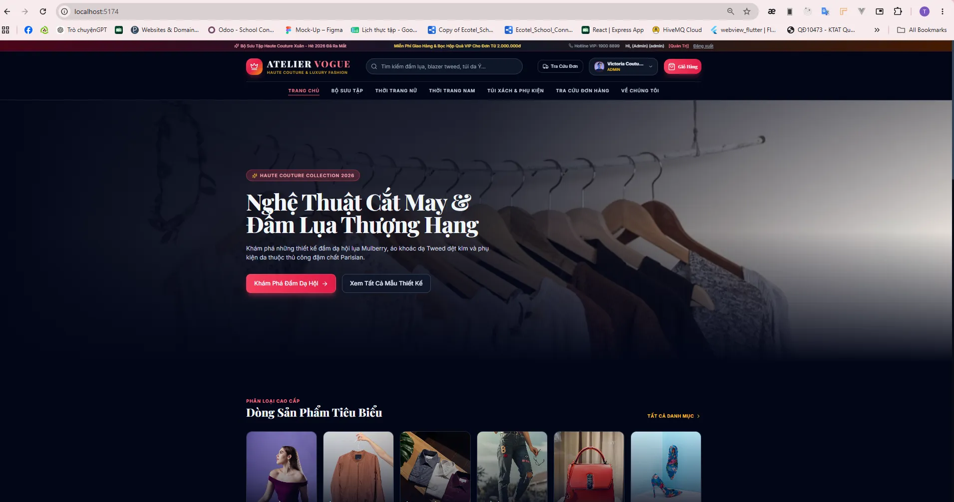 Source code tham khảo web bán thời trang