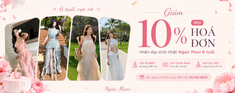 Ưu đãi 10% sinh nhật Ngáo Maxi