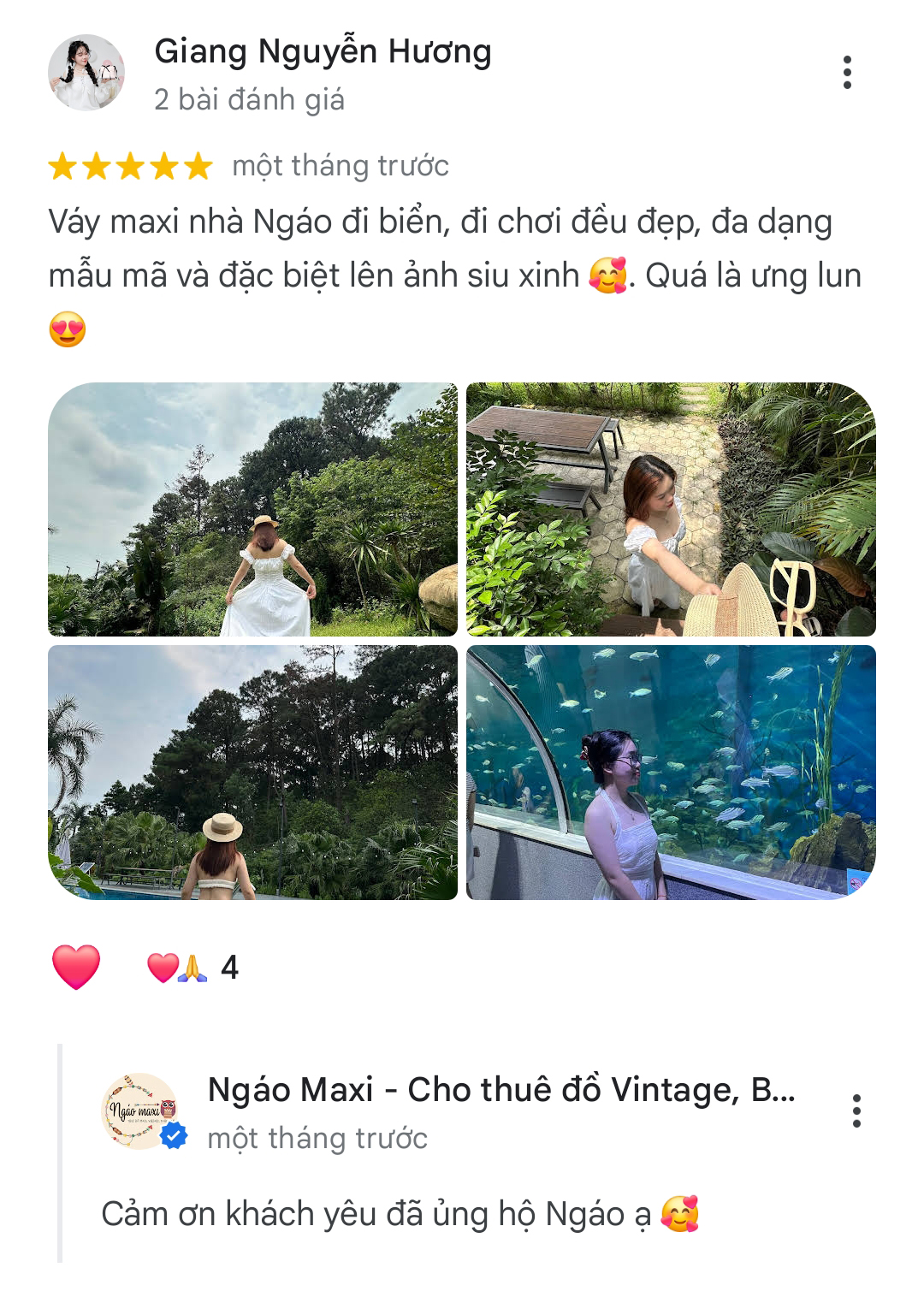 Feedback khách - váy boho du lịch Hà Giang