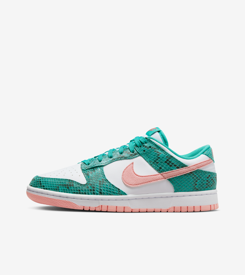 nike-dunk-low-teal-snakeskin