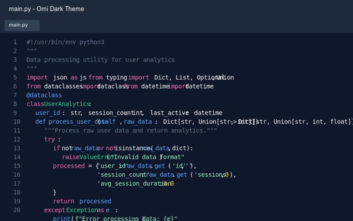 ✨ Omi Theme - VS Code Theme