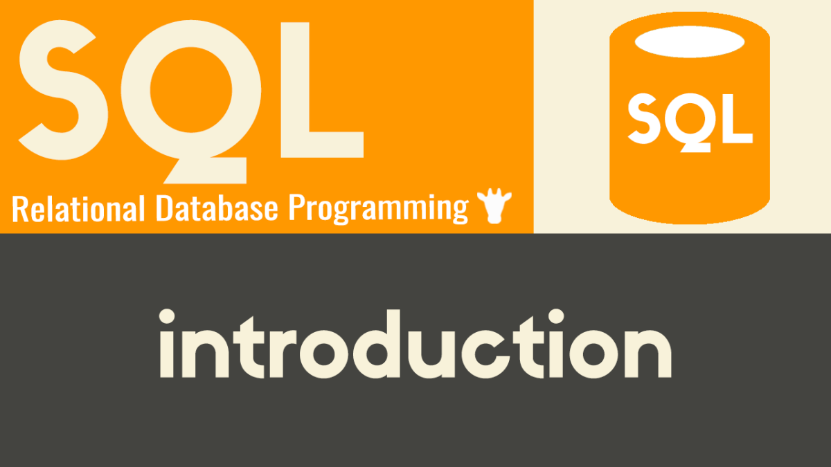 SQL - Database Programming Language by: Giraffe Academy on work.courses ...