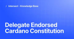 Delegate Endorsed Cardano Constitution