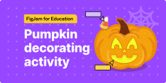 Pumpkin decorating activity