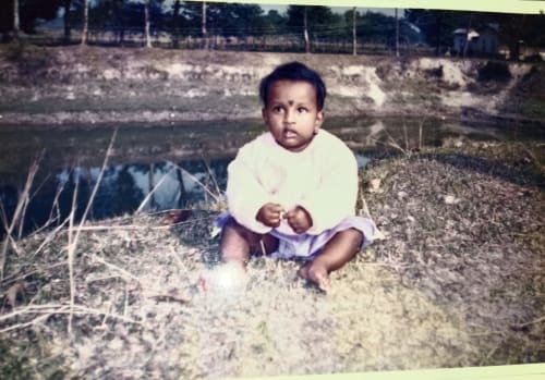 Tamoghna Dey as a child