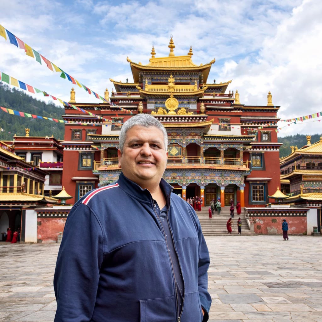 Chetan Sethi engaged in his healing and teaching work