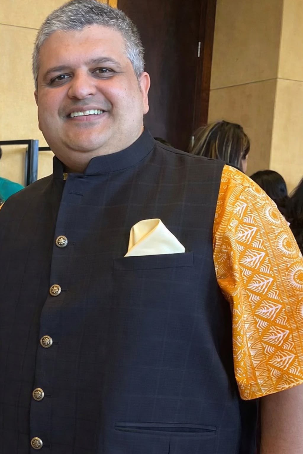 Chetan Sethi in a candid moment from his healing practice