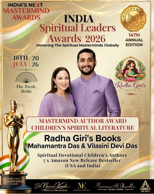Mastermind Author Award at the India Spiritual Leaders Awards 2026