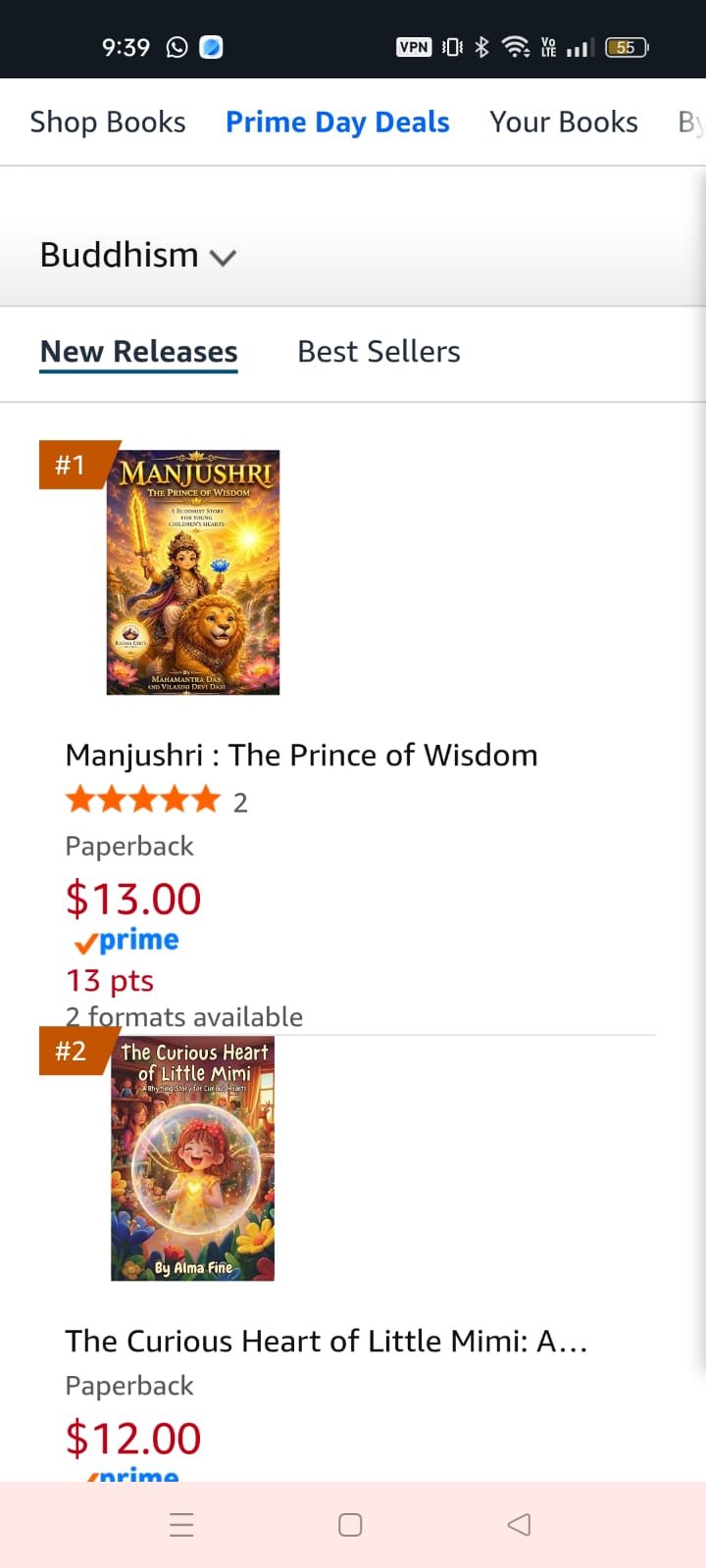 Amazon new release ranking screenshot