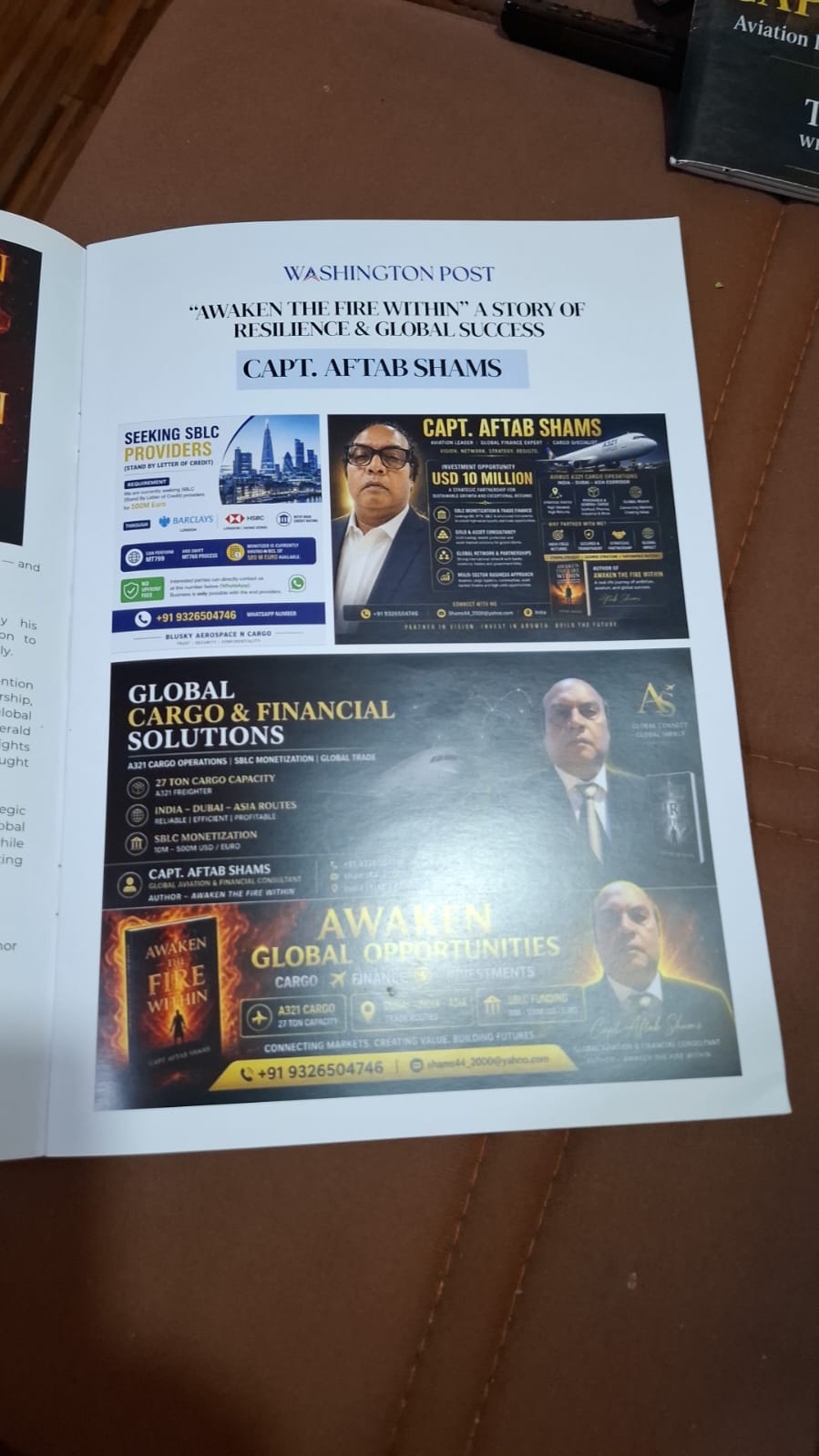 Capt. Aftab Shams latest endeavor 3