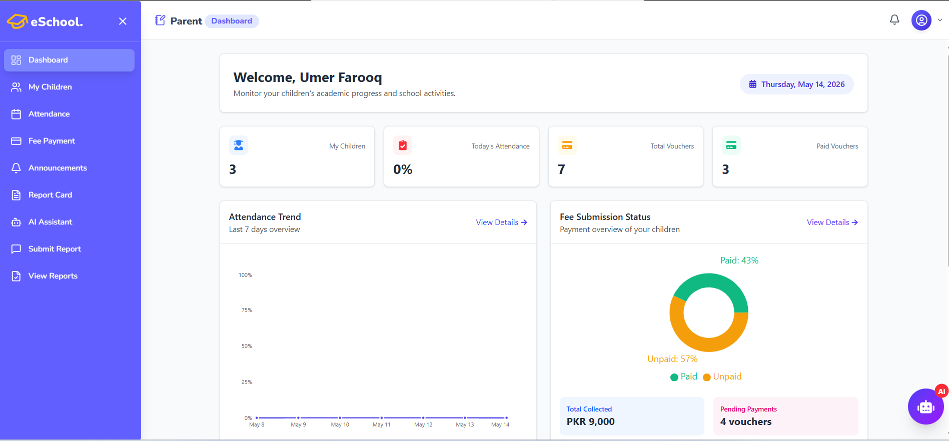 eSchool – School Management System 14
