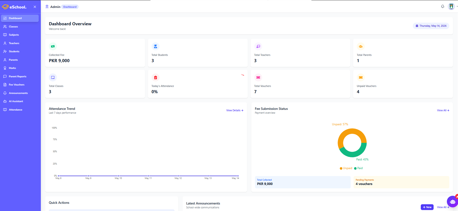eSchool – School Management System 2