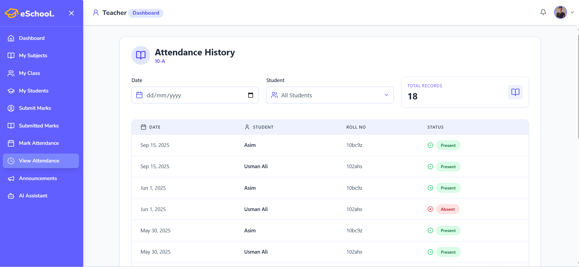 eSchool – School Management System 9