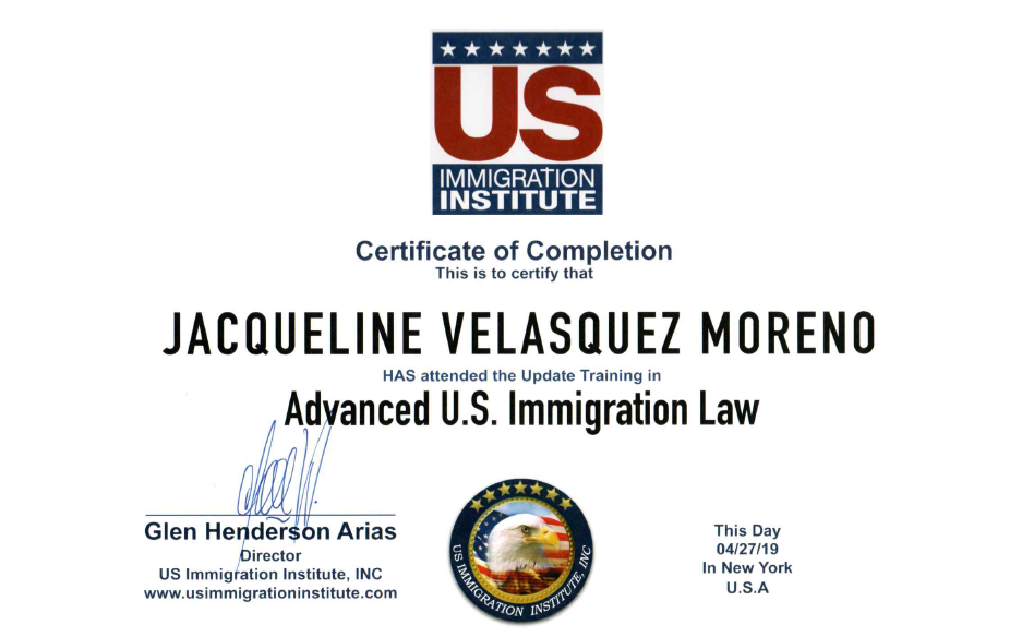 Advanced U.S. Inmigration Law