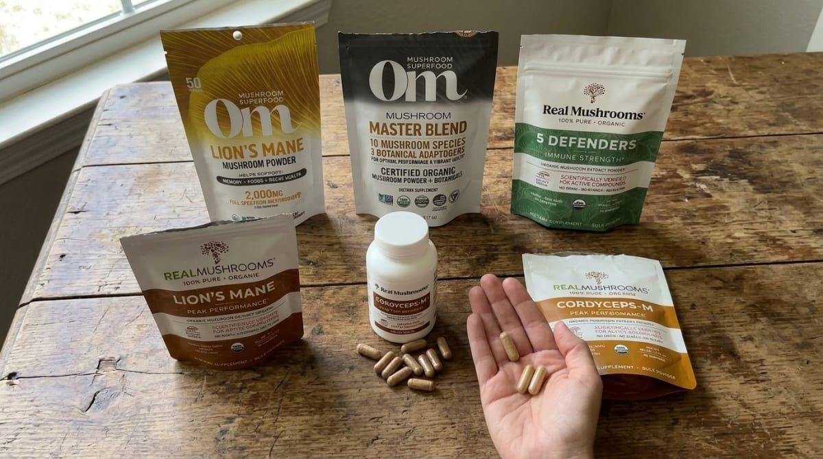 Real Mushrooms vs Om Mushrooms (Why Pure Extracts Win)