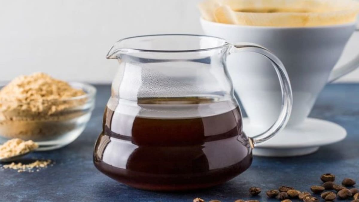 Lion's mane powder mixed into afternoon coffee