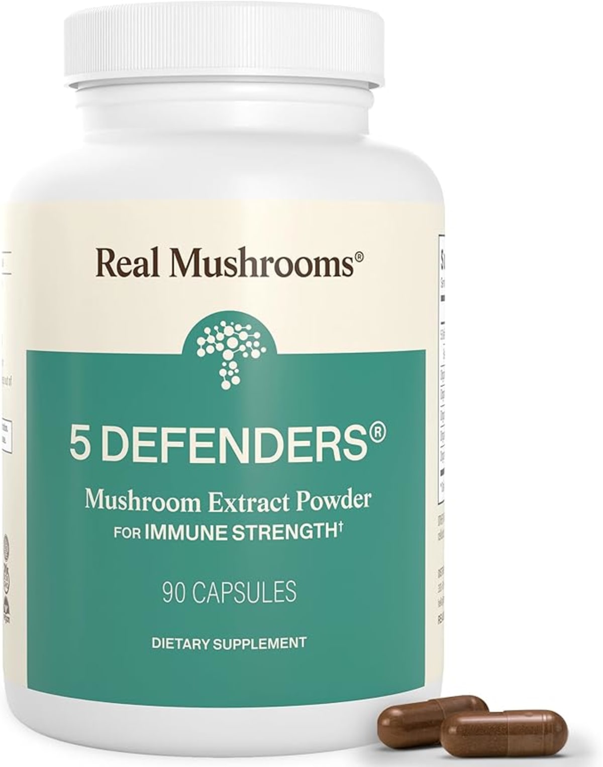 Real Mushrooms 5 Defenders Capsules