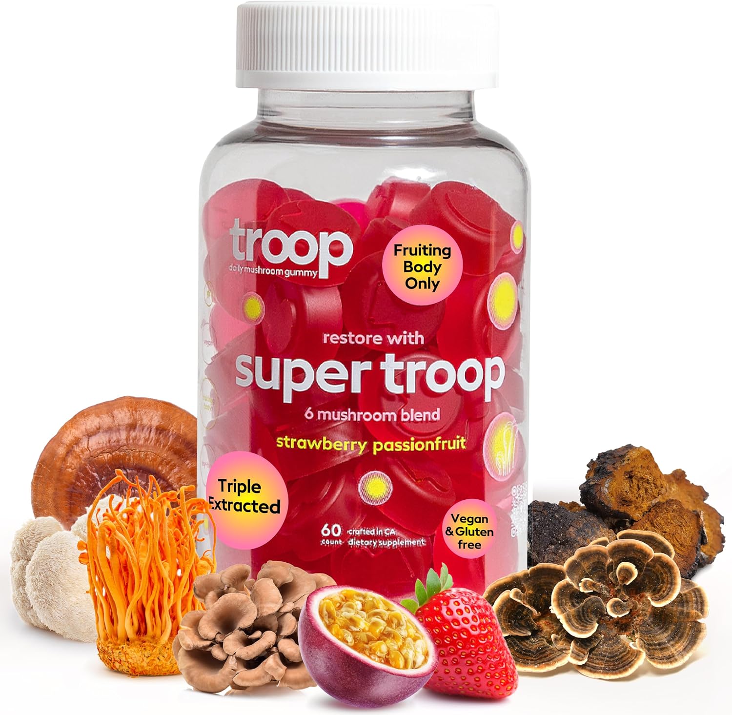 Troop Super 6 Mushroom Gummies
