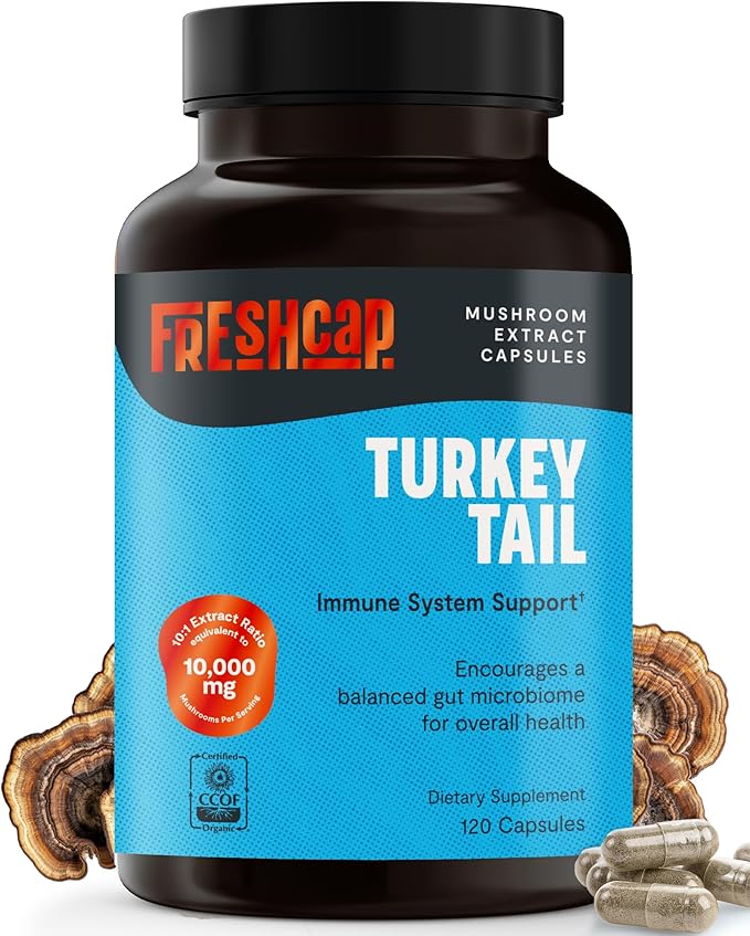 FreshCap Mushrooms Organic Turkey Tail Capsules
