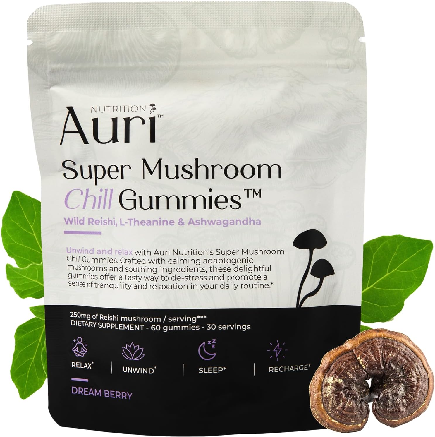 Auri Nutrition Super Mushroom Chill Gummies