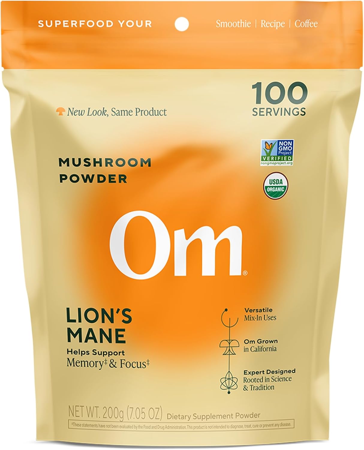 OM Lion's Mane Mushroom Powder