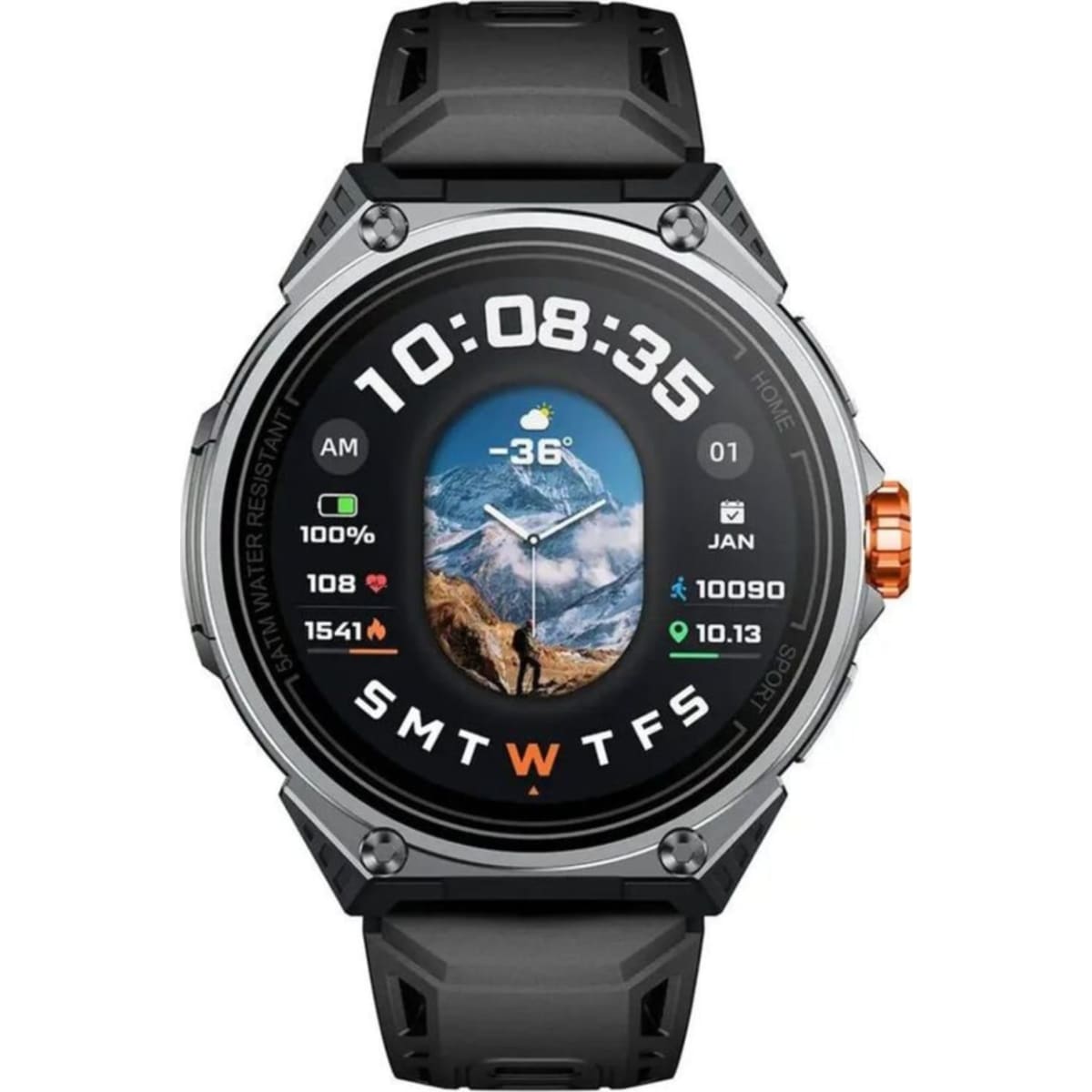 Powerology Alfa Urban Sports GPS Smartwatch – Black – photo 2 of 2