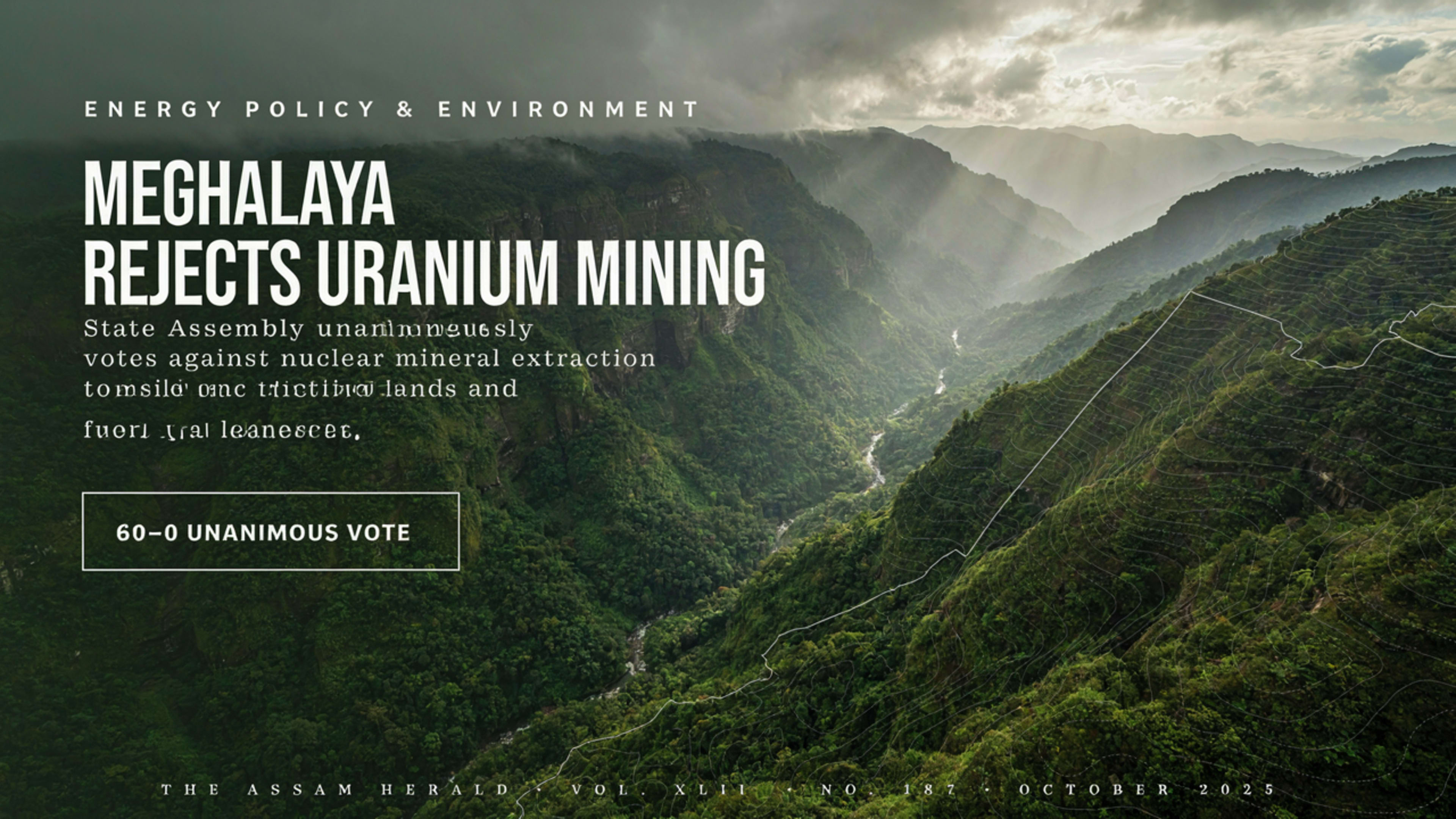 Meghalaya Assembly Adopts Unanimous Resolution Against Uranium Mining