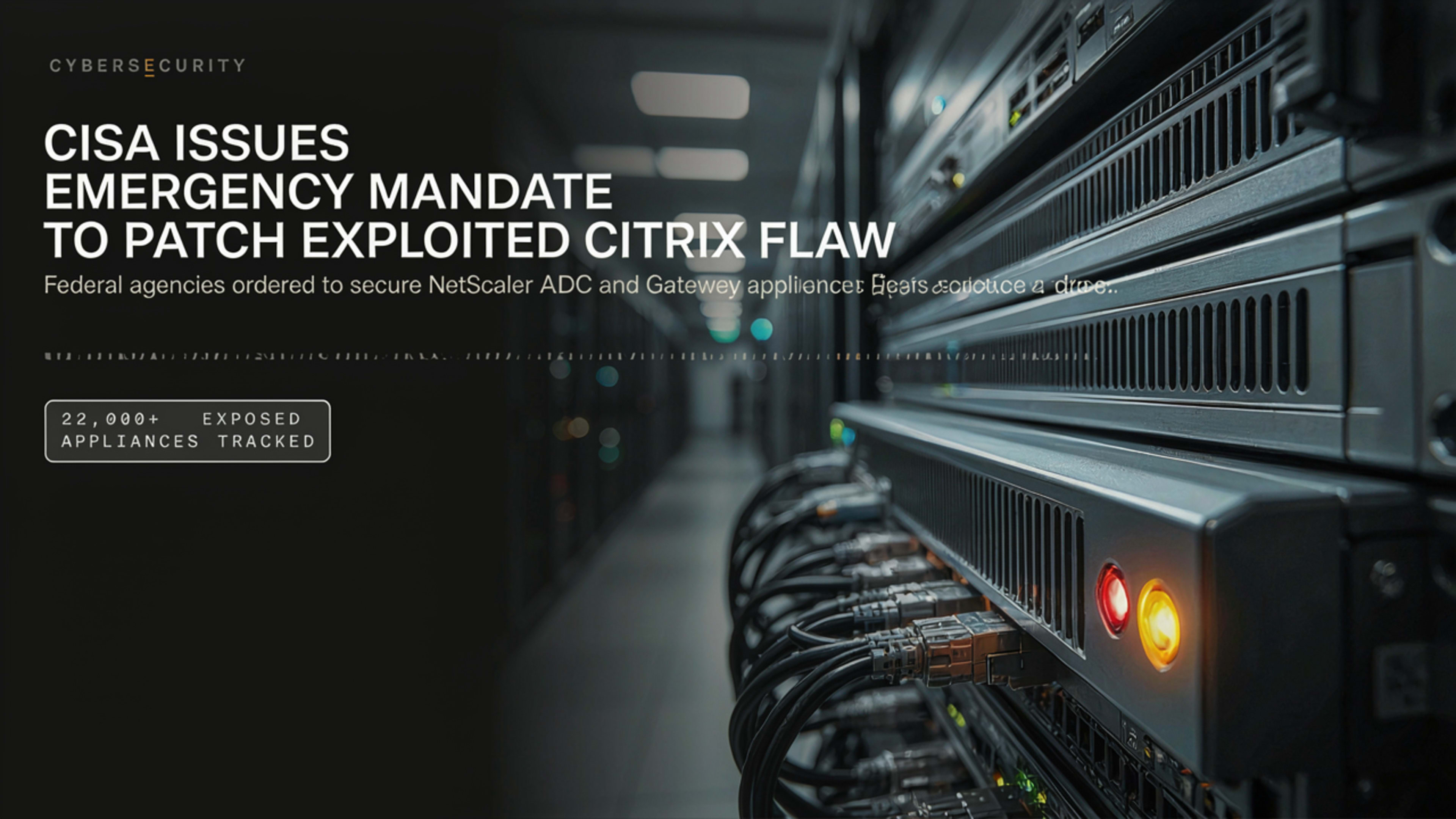 CISA orders federal agencies to patch actively exploited Citrix NetScaler flaw by Saturday