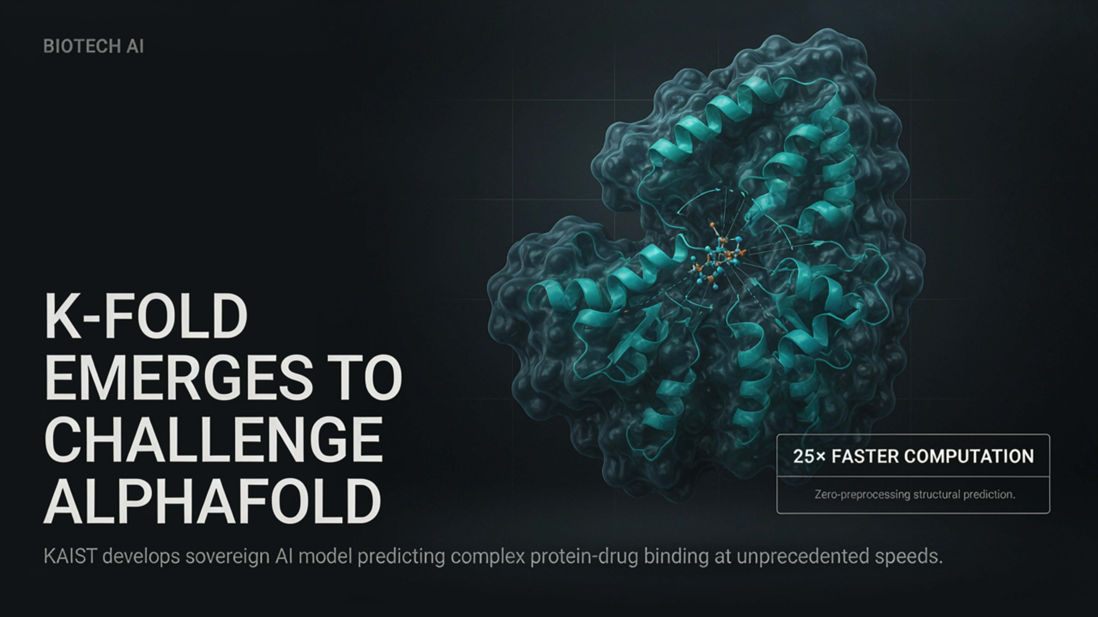 KAIST Team Builds K-Fold, a Homegrown Biotech AI Model for Protein-Drug Binding